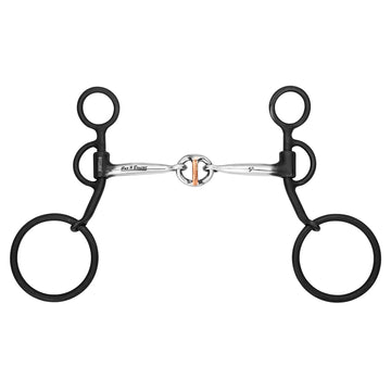 BAR H EQUINE Western Antique Cowboy Shank Bit with Life Saver Copper Link